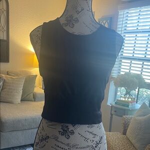 Gymshark Black Sleeveless Crop Top